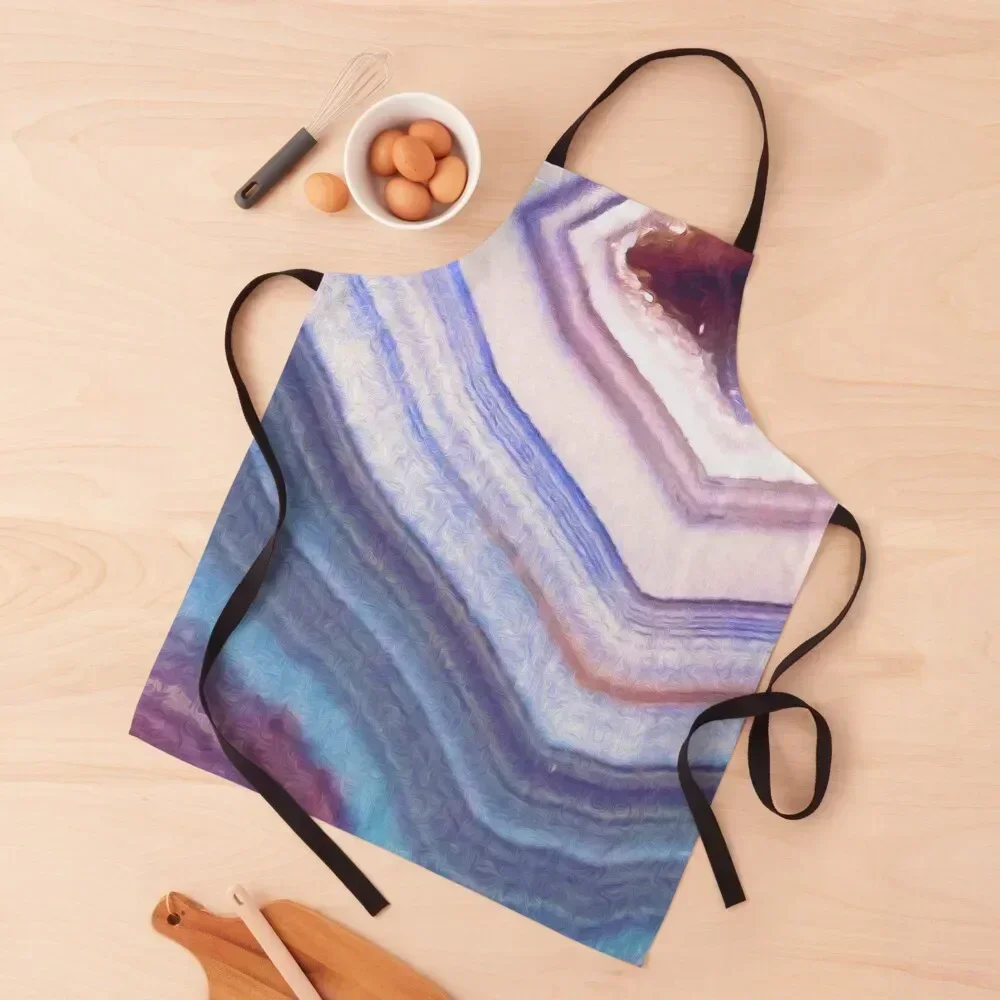 

Geode Apron Hairdresser Salon painting Men'ss Apron