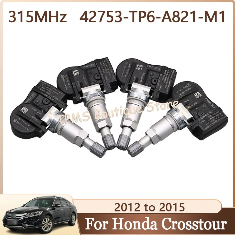Sensor TPMS 315MHz 42753-TP6-A821-M1 para Honda CR-V Accord Crosstour 2010-2015, Repuesto de Sensor de Presión de Neumáticos para Automóvil