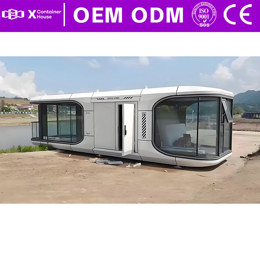 Tiny Homes Prefabricated House for Spain Factory Prefabrication Anti Rust Space Capsule Home Waterproof Buildings Prefab Houses