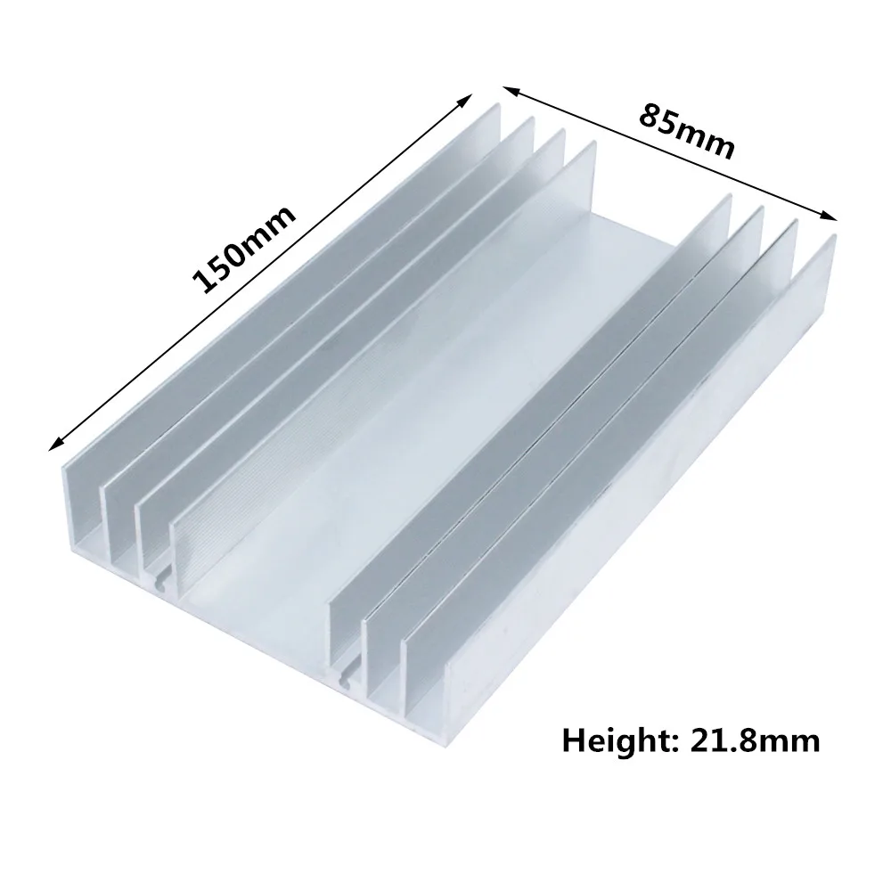 

150x85x21.8mm DIY Aluminum Heatsink Heat Sink Radiator Cooler for Chip LED Electronic Heat Dissipation Cooling