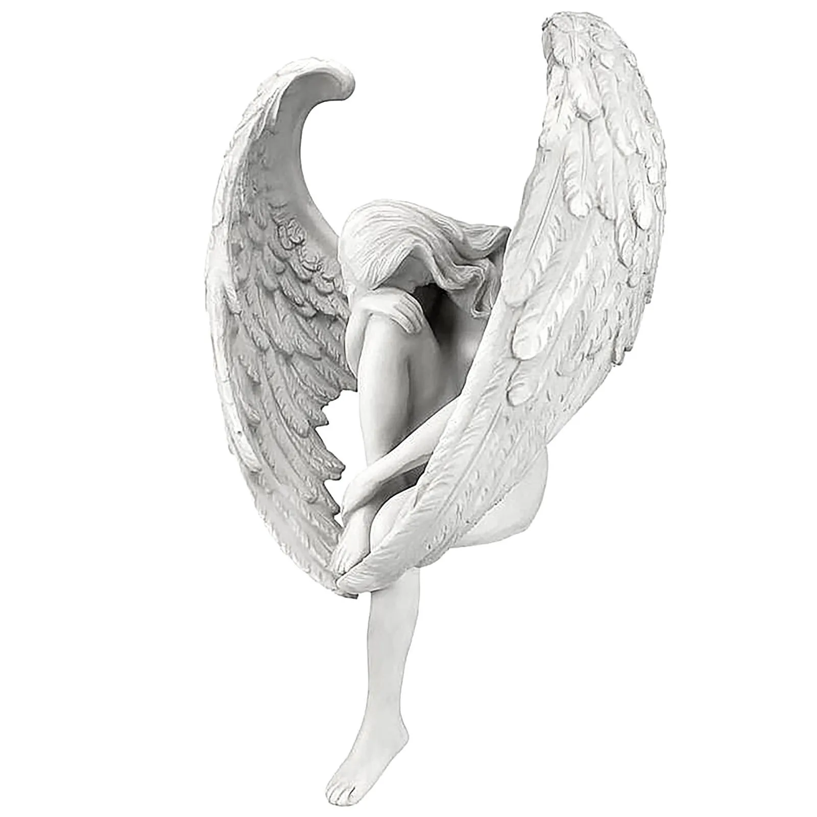 Creative Sculpture Decoration Redemption Angel Statue Jewelry Redemption Statuette Religious Garden Home Decoration 15x13x8cm