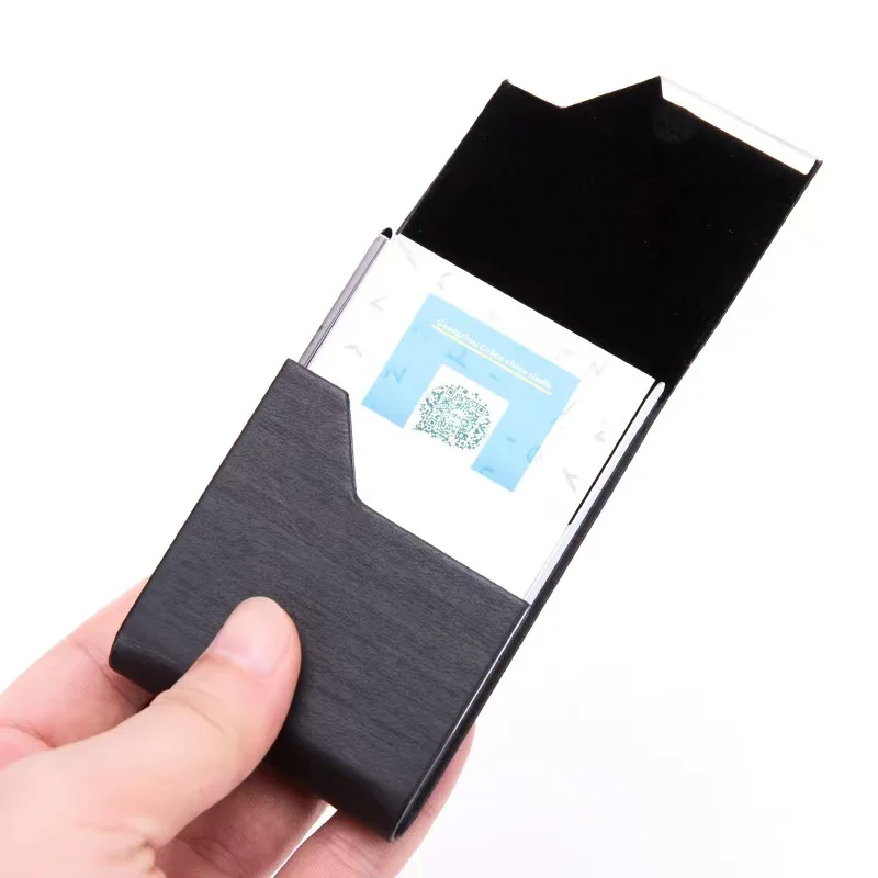 7 Slot Stainless Steel Cigarette Case with Leather Wrap I Card Holder & Moisture-Proof I Shockproof Metal Box for King Size view 6