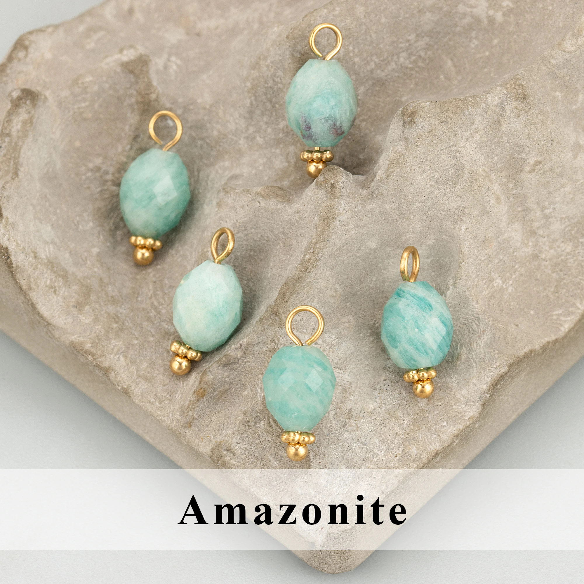 GUFEATHER, 10 Stück/Los, MG75, Schmuckzubehör, Edelstahl, Naturstein, Charms, handgefertigt, Schmuckherstellung, DIY-Anhänger