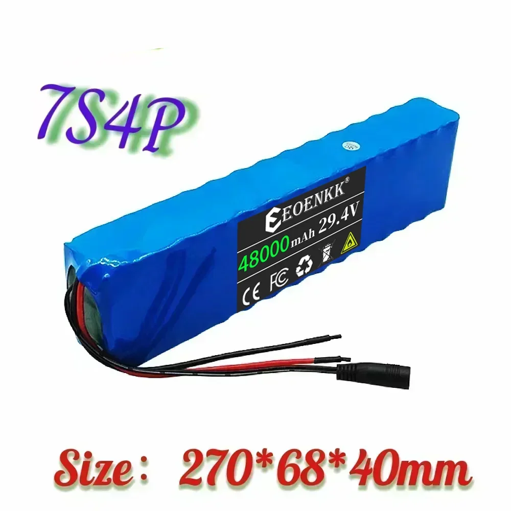 7S4P 24V 48000mAh 29.4V Electric Scooter Battery Lithium Electric Scooter 500W Electric Scooter Battery 29.4V 7S4P Battery