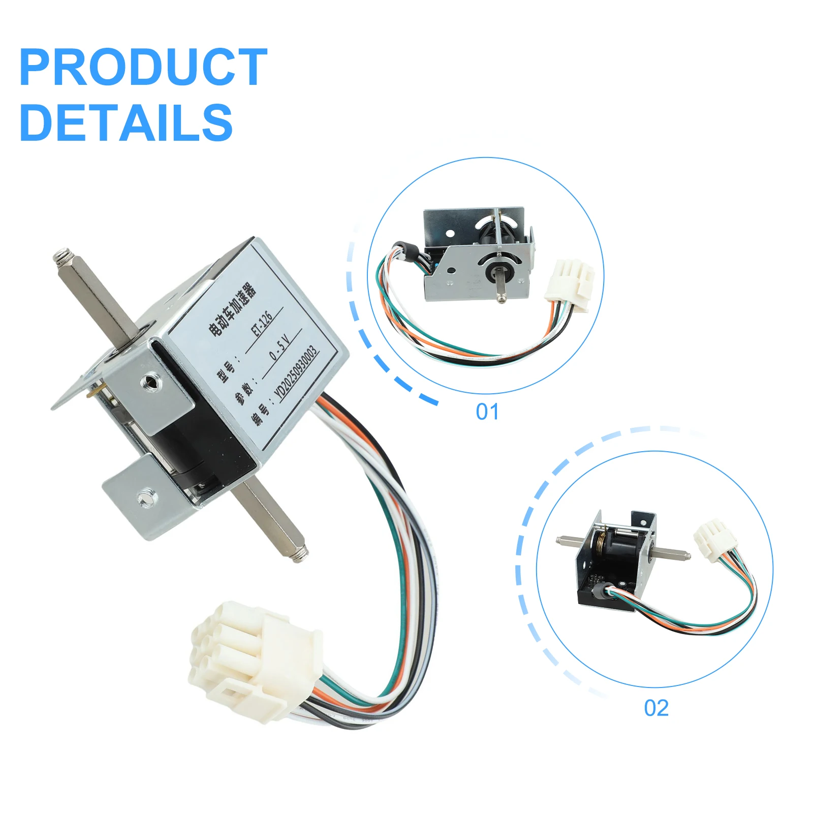For Curtis For Forklift Pallet Truck ET-126 For MCU Electronic Throttle 24-48V Black Other Vehicle Parts And Accessories