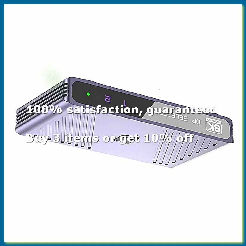 DP Celector DP1.4 Switcher 8K60Hz 4K144 160Hz HD Computer for Display Converter Two-in-One-Out Switch-A09I