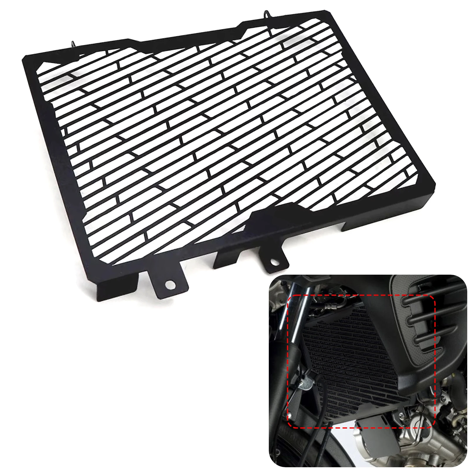 

Motorcycle Radiator Grille Guard Cover Protective for suzuki v-strom vstrom 650xt dl650 2017- 2024