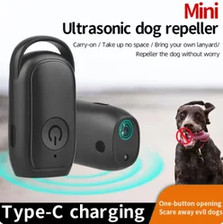 Mini Ultrasonic Dog Repeller High Power Long Distance Training Stop Barker Drive Dog Scare Dog Outdoor Defense Anti Barking