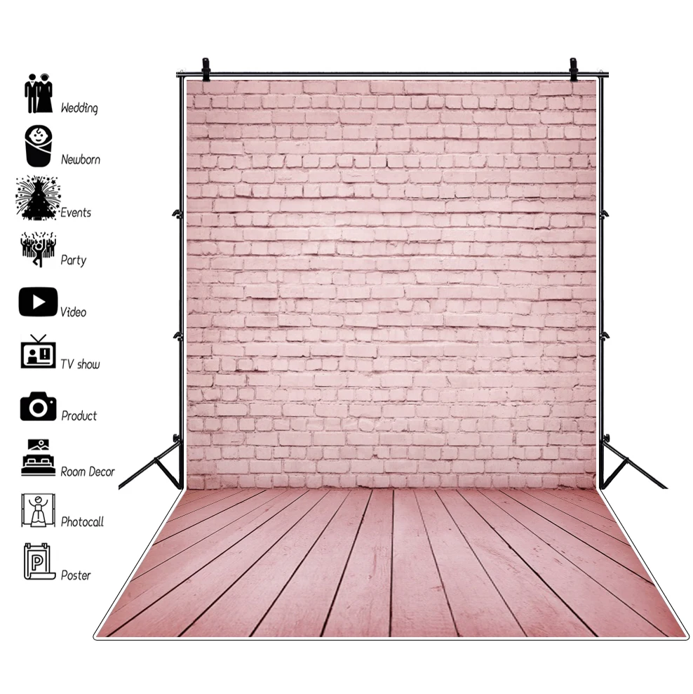 Gray White Backgrounds For Photography Brick Wall Wood Floor Baby Child Food Photozone Photo Backdrop Props Digital Photo Studio