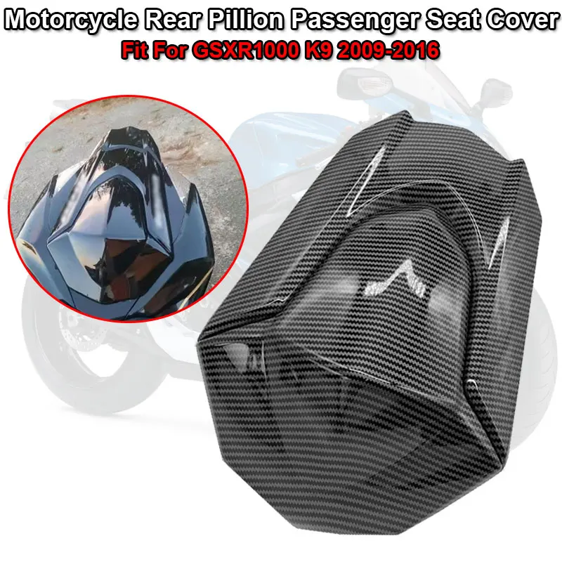 GSX R GSXR1000 Motorcycle Rear Seat Cover Cowl Pillion Fairings Fit For SUZUKI GSX-R1000 K9 2009-2016 Passenger Tail Back Covers