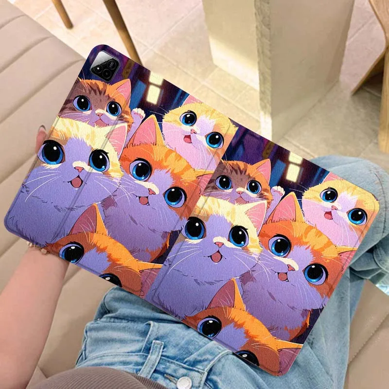 

Creative Cute Cat Pattern For Xiaomi Redmi Pad 2 7 8 6 6S 5 4 SE Pro 8.8 11 8.7 11.2 12.4 Ultra Plus Max Tablet Case