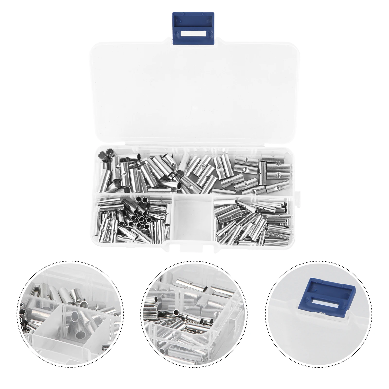 

150pcs Butt Splice Wire Connectors Terminals Premium Copper High Conductivity Industrial Electrical Appliances Non Damaging
