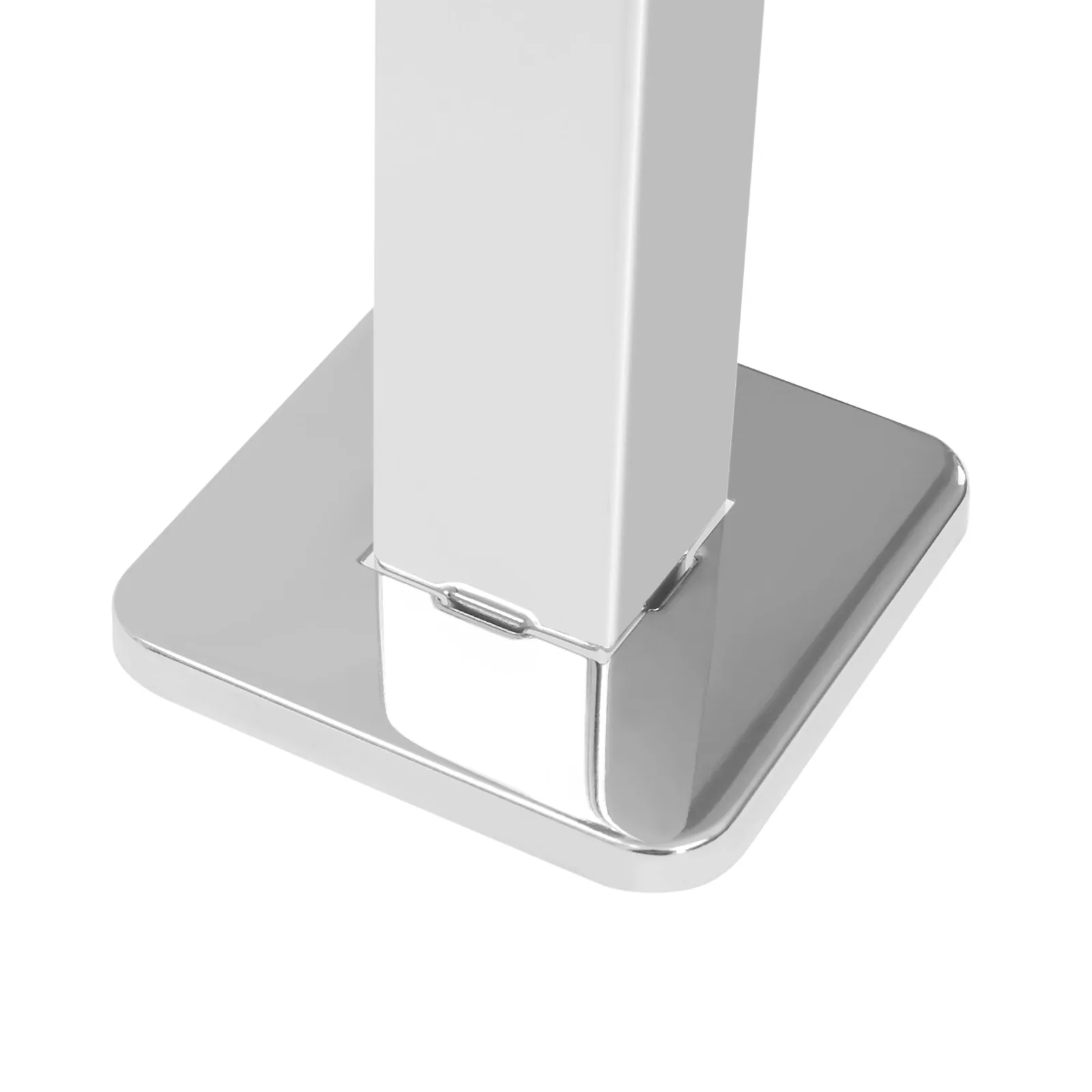 Square Silver Shower Arm Ceiling Mounted Extension w/Flange Stainless Steel