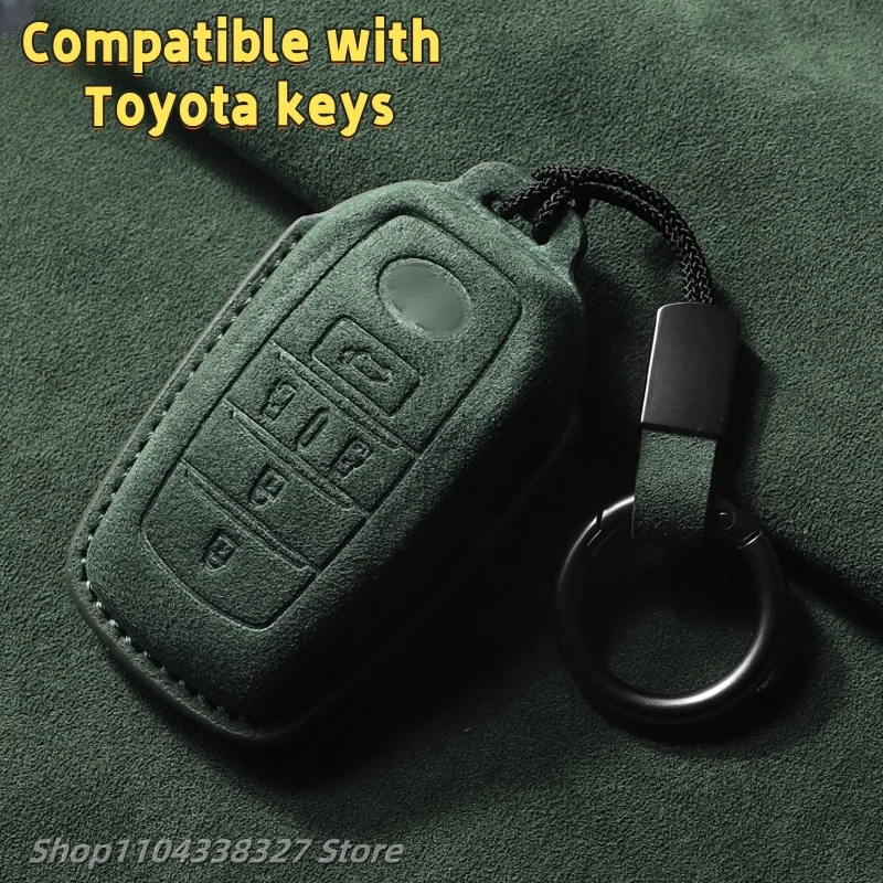 

Suitable for Toyota Key Bag Sena Senna Alpha Wilfa Grevia Car Interior Modification Suede Full Wrap Key Fob