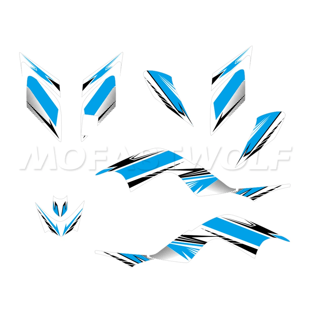 Decorative Pattern Decal Set Thickened Background For Yamaha Raptor 700 YFM 700 2006-2012 ATV Decal for Off-Road Vehicle