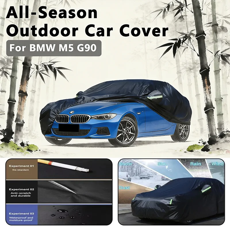 

Car covers for BMW M5 G90 G99 Outdoor Protection Full Car Covers Snow Cover Sunshade Waterproof Dustproof Exterior