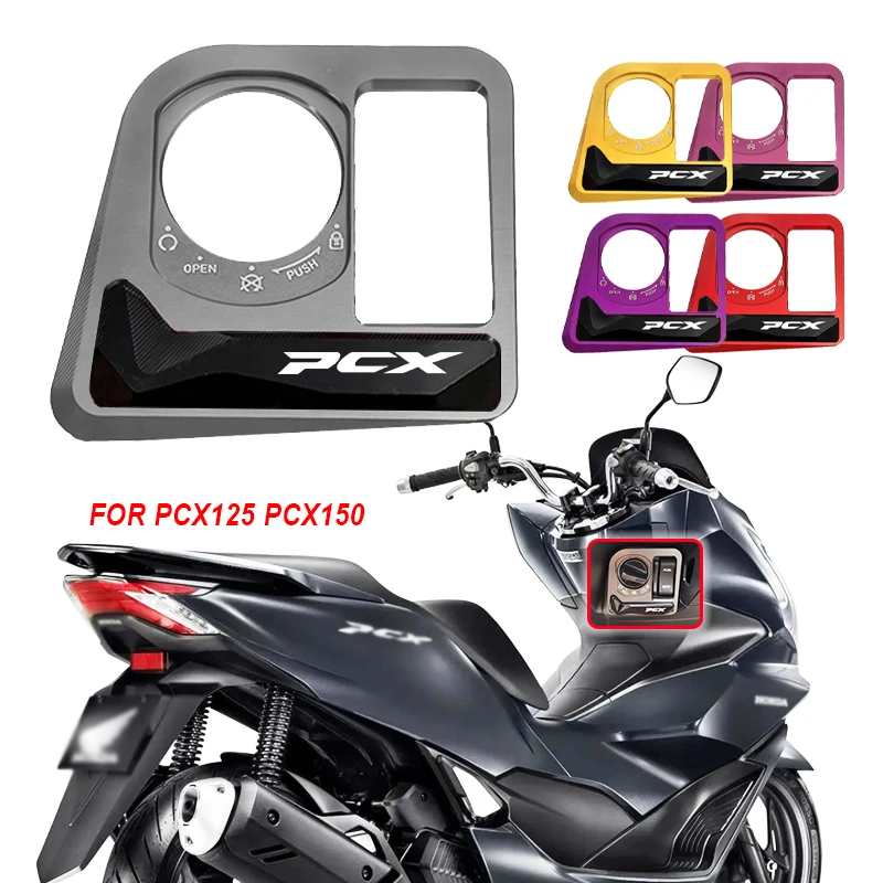 PCX Motorcycle Accessories Ignition Switch Cover Electric Door Lock Button Cover Protector For HONDA PCX125 PCX160 pcx 125 160