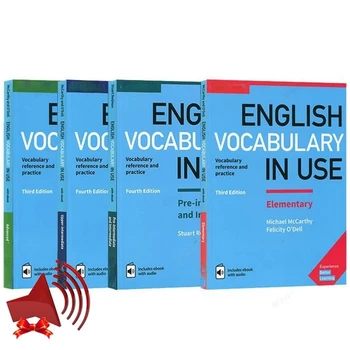 Vocabulario en inglés en uso, libros de colección, preparación de pruebas en inglés, libros profesionales, libros de texto, Audio gratuito en inglés