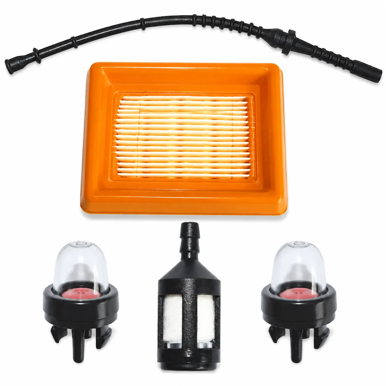 Air Filter Fuel Line Primer Bulb Kit for Stihl FS120 FS200 FS250 FS300 Grass Trimmer Replaces 4128 358 0800