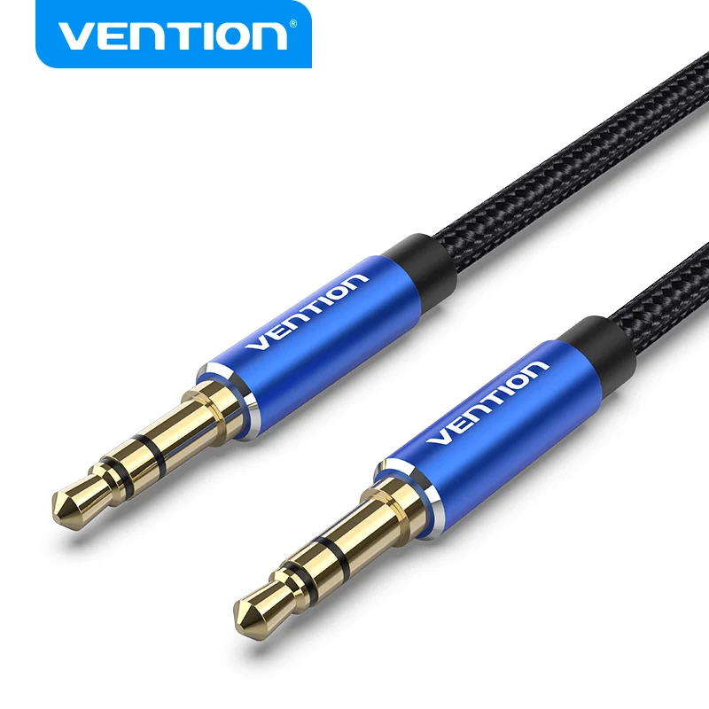 Vention aux kabel 3.5MM hever pánský na pánský 3.5mm audio kabel hever pro JBL sluchátka Xiaomi oneplus reproduktor kabel auto aux šňůra