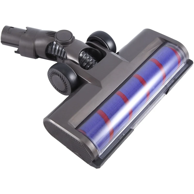 Kepala pembersih rol lembut dengan lampu depan LED untuk penyedot debu Dyson V6/DC58/DC59/DC61/DC62/DC74 aksesori model