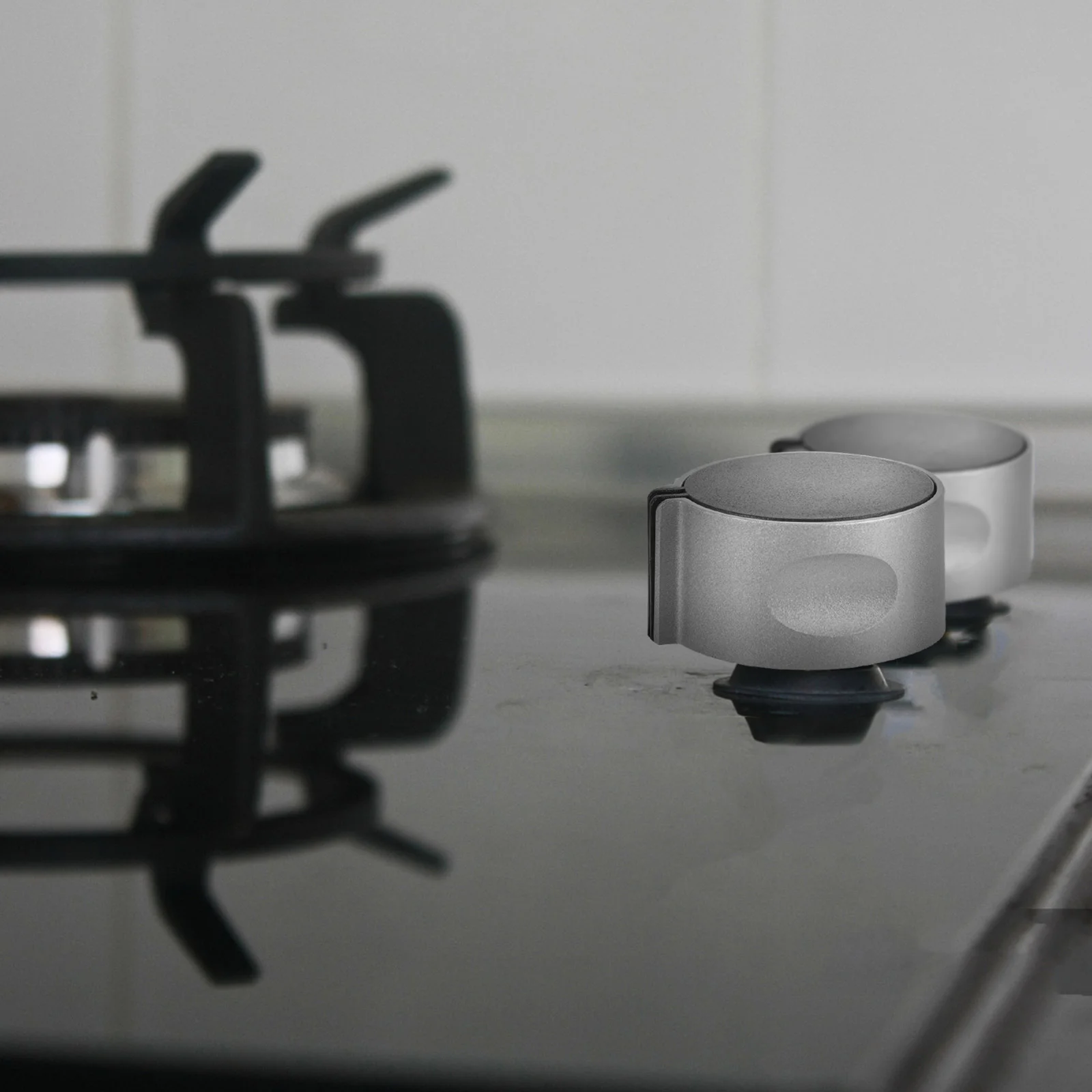 

4 Pcs Gas Stove Knob Oven Knobs Replacement Cover Shifter Door Child Proof Metal Burner Button