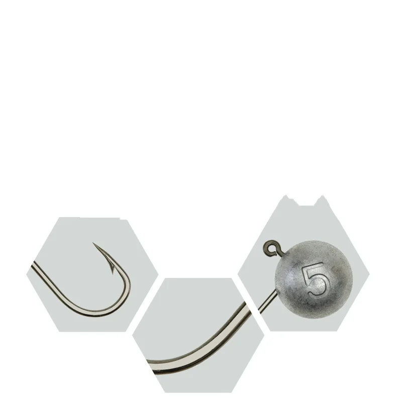 Mini Jig Head de plomo fundido a presión – Cuerpo plano - imagen 5
