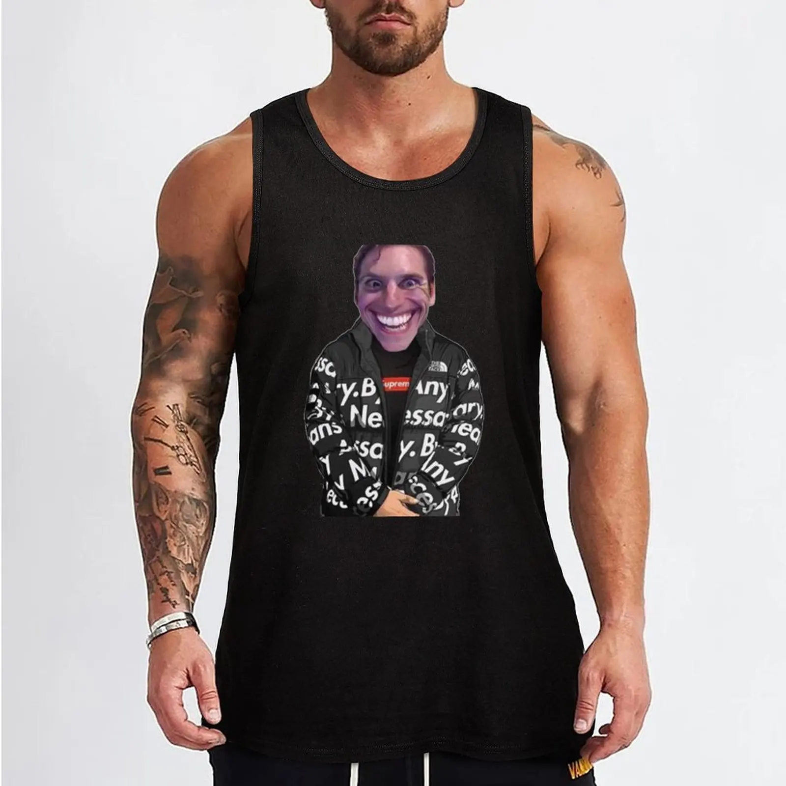 jerma985 jerma drip amogus guy imposter sus meme twitch dank Tank Top Male clothes Men's gym