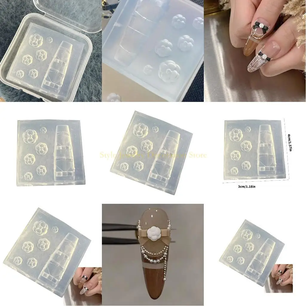 

D46E многоразовый силиконовый орнамент гвоздь с ногтя