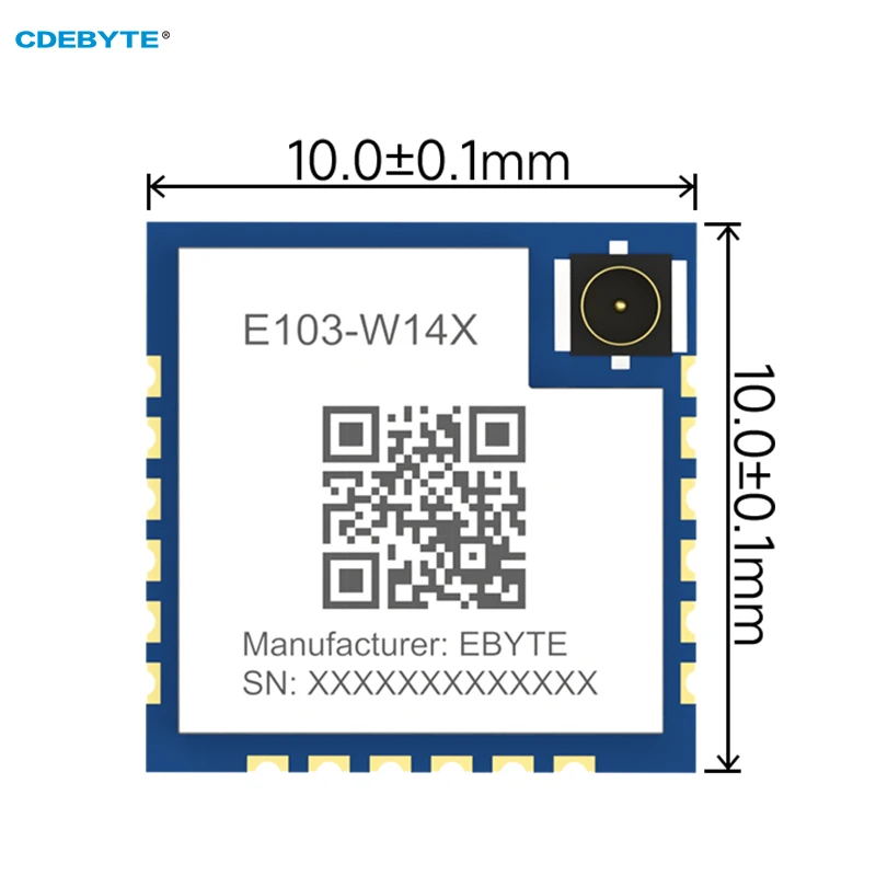 WiFi Serial Port Module Dual Mode WiFi BLE5.2 2.4GHz MQTT AT Command CDEBYTE E103-W14X IPEX HTTP TCP UDP Low Power Consumption