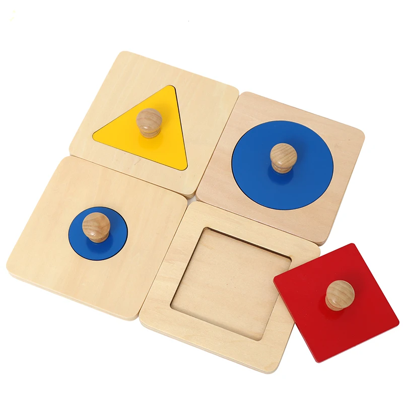 Jouet Puzzle géométrique pour enfants, outil d'apprentissage de couleur/forme/taille, jeu éducatif Montessori, Coordination œil-main, motricité Fine