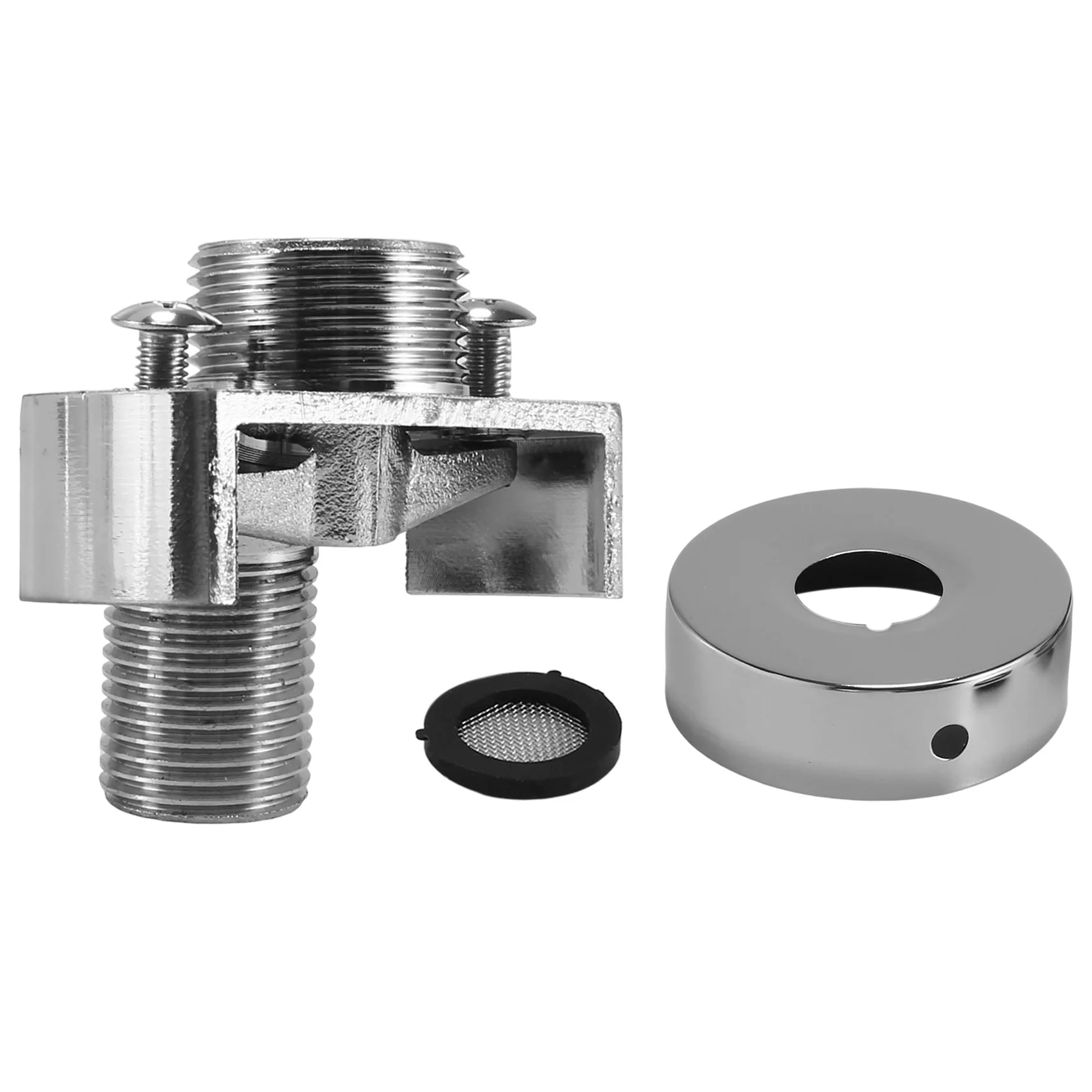 A008 Adjusting the Angle of Intake Pipe Copper Shower Head Angled Curved Foot Eccentric Screw Corner Faucet Accessor B