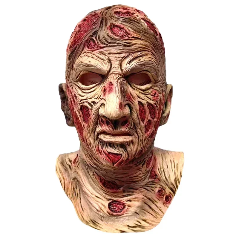 Scary Latex Mask for Adults, Horror Evil Devil, Freddy Krueger, Monster Movie, Party Mask, One Size, Halloween