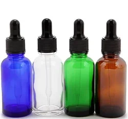 10pcs 5ml/10ml/15ml/20ml/30ml/50ml Empty Amber Dropper Bottles Glass Essential Oil Liquid Aromatherapy Pipette Perfume Container