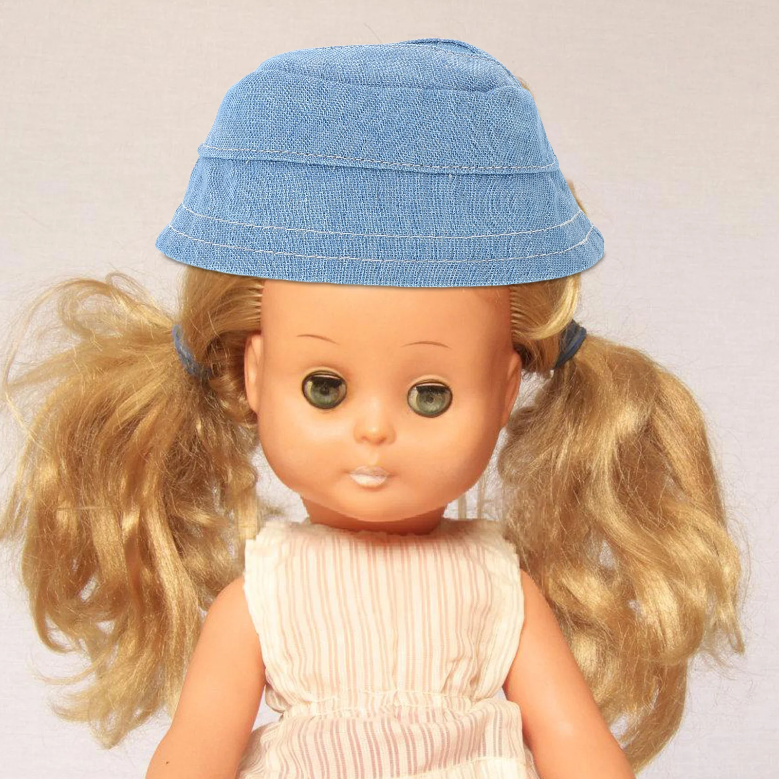 

Small Blue 17 Cm Fisherman Hat For Accessories Fabric Mini Hats Craft Diy Projects Bucket Hat Party Favors