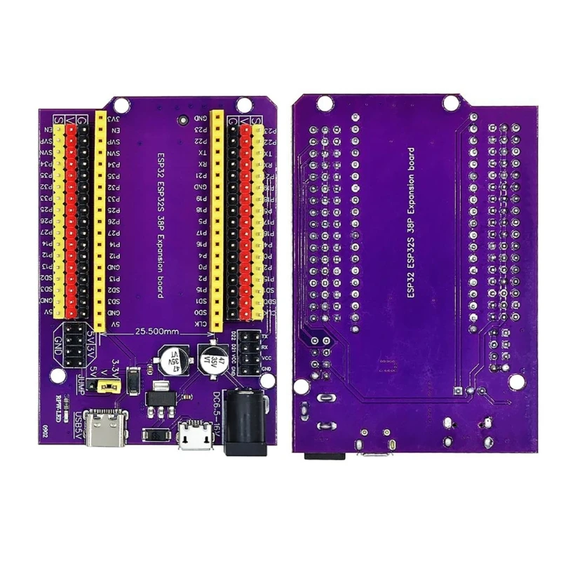 ESP32S 38pin Bottom Board Powerful Extension Board for WROOM-32D/32U WROVER-