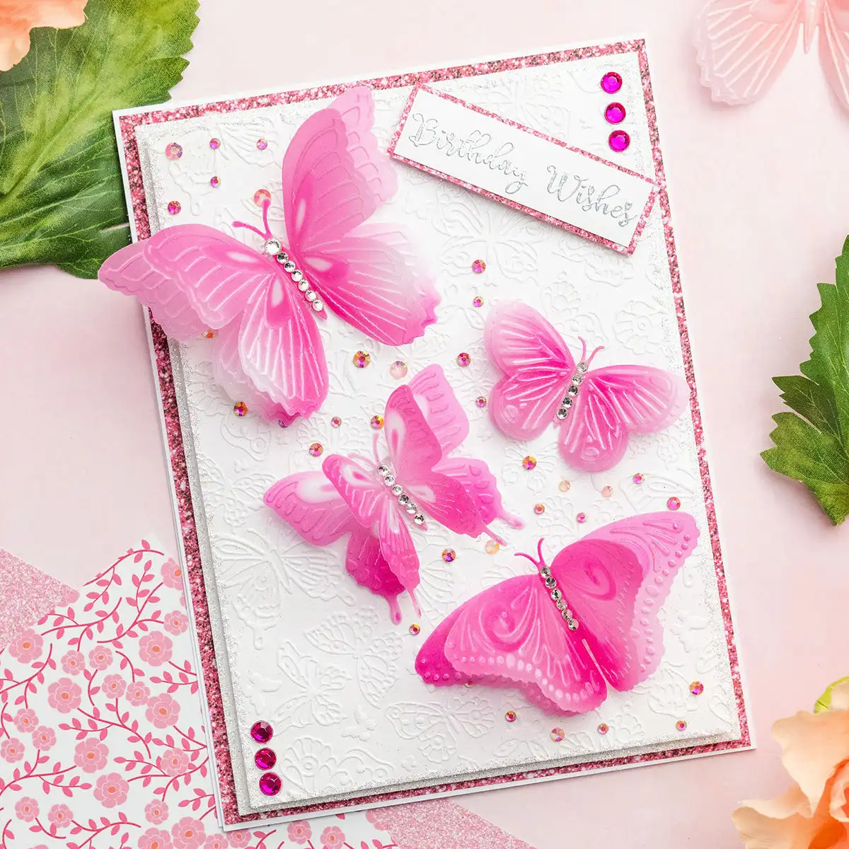 Peony Flower Butterflies Background Stamps Metal Cutting Dies Hot Foil For DIY Scrapbook Craft Decoration Greeting Card 2026 New