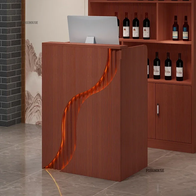 Скандинавские мини-столы для приема, офисная мебель, небольшой кассовый стол, простой парикмахерский салон, стойка для салона красоты, стойка регистрации, барный стол Z