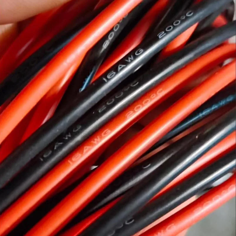 High temperature resistant ultra soft silicon wire 6 8 10 12 14 16 18 20 22 24 26 28AWG red black cable