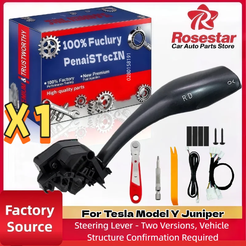 

New Gear Shifter Handbar Stalk for Tesla New Model Y Juniper Shift Lever Physical Operating Gear Lever Shifter Grab Kit Handle
