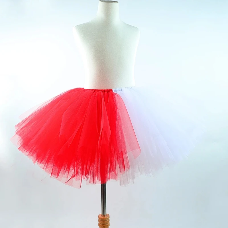 Half Angel Half Devil Costume for Girls Halloween Dress Up Outfit Red White Baby Girl Tulle Tutu Skirt Kids Carnival Party Tutus - view 2