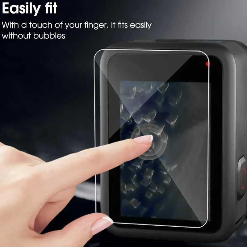 Easy Install Tempered Glass Film for GoPro Hero13 12 11 10 9 Front Back Camera Screen Protector HD Clear Anti-scratch Lens Cover