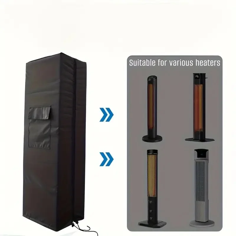 غطاء غبار سخان، غطاء غبار من قماش أكسفورد عالي التحمل، مقاوم للماء والأشعة فوق البنفسجية، مع سحاب جيب ورباط، غطاء فقط