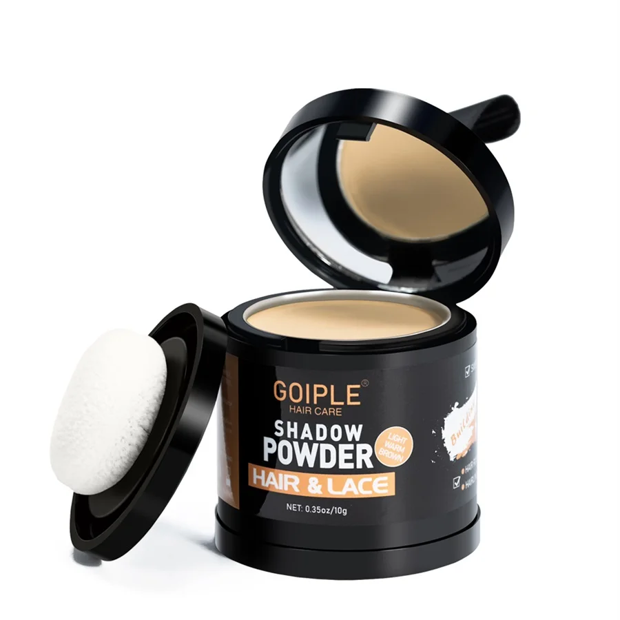 

GOIPLE 10g Hairline Shadow Powder Hair Beard and Eyebrow Color Fill,Hair Root Complementary Colors Makeup Powders for Men Women