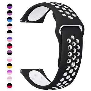 سوار ساعة 20 مم / 22 مم ل Amazfit GTS 4 / GTR 4/3/2 Mini / Pro / Stratos / Balance Amazfit Bip 5-Bip 3 Pro سوار رياضي من السيليكون أعلى 8 مبيعات لسلسلة مفاتيح Nike - رقم 4