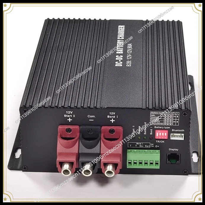 DC-DC DC Charger, 12V/30A60A Dual Battery for RV with Bluetooth Display Smart Charger