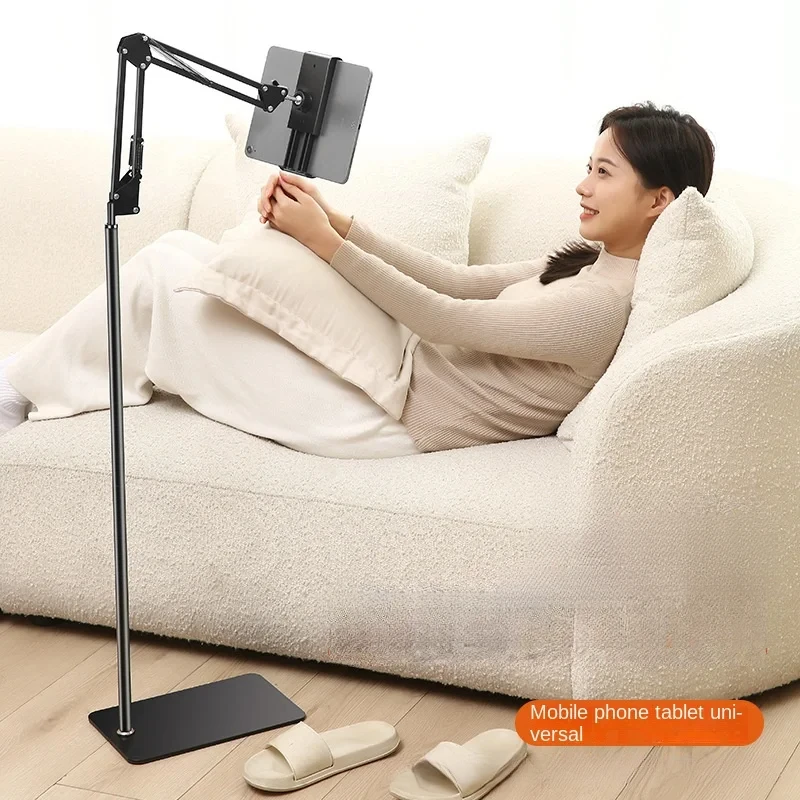 Metal Carbon Steel Cantilever Mobile Holder - Bedside Bed Stand For Lying Down Support Cell Phone Tablets IPad Bracket Grip