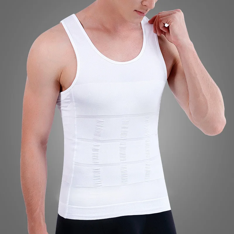 Männer Slim'n Lift Bauch Kompression Bauch Control Body Shaper Abnehmen Weste Hemd Korsett Schlank N Lift Shaper Unterwäsche Shapewear