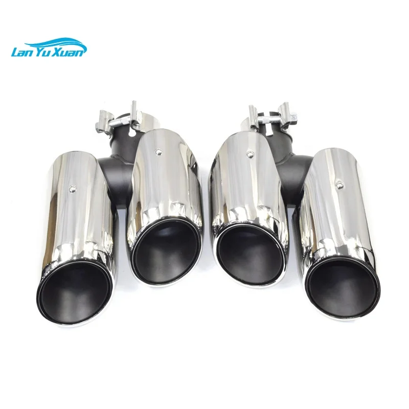 SYPES Wholesale S type304 exhaust pipe muffler  tip modified for   2014-2018 years Maca S style original changed four tip