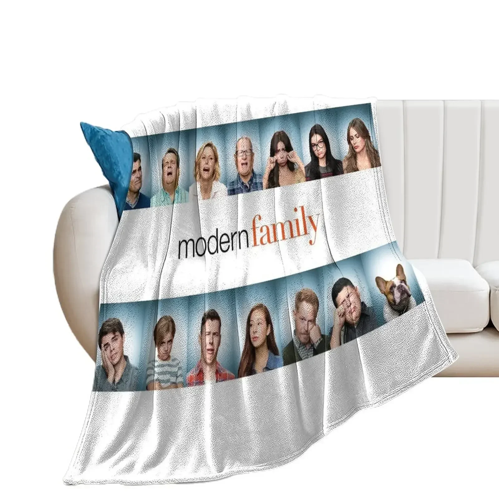 Modern Family Throw Blanket Large Soft Plaid blankets and throws Blankets